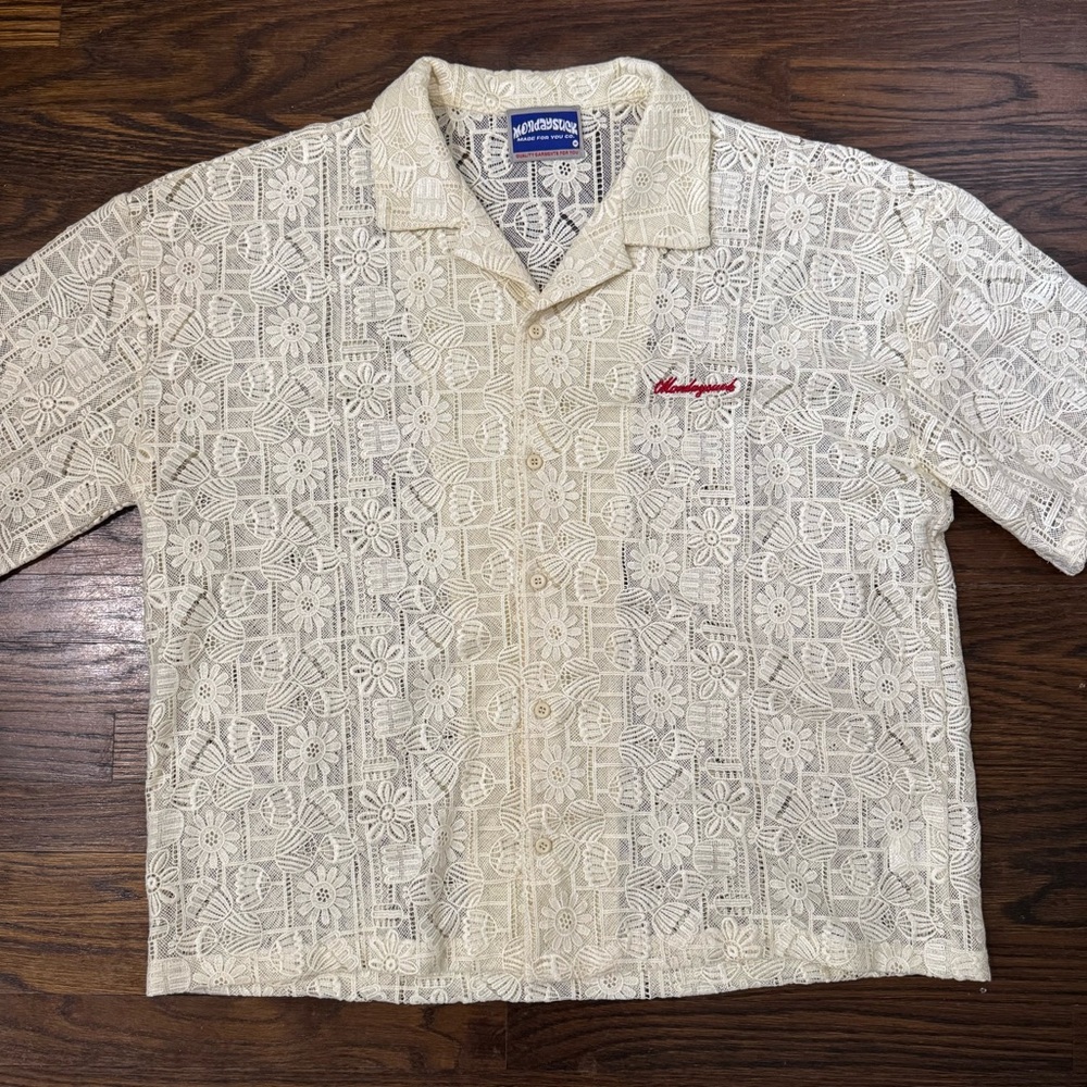 Mondaysuck Floral Camp Collar Barong Americano